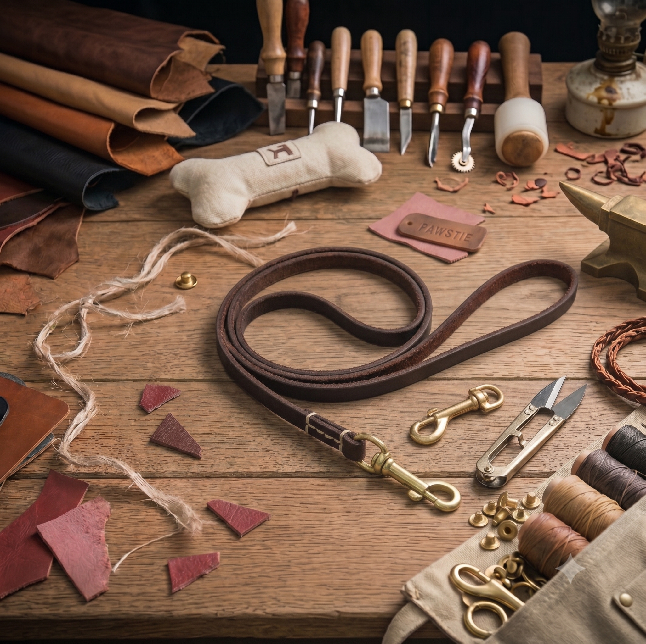 The Heritage Genuine Leather Leash