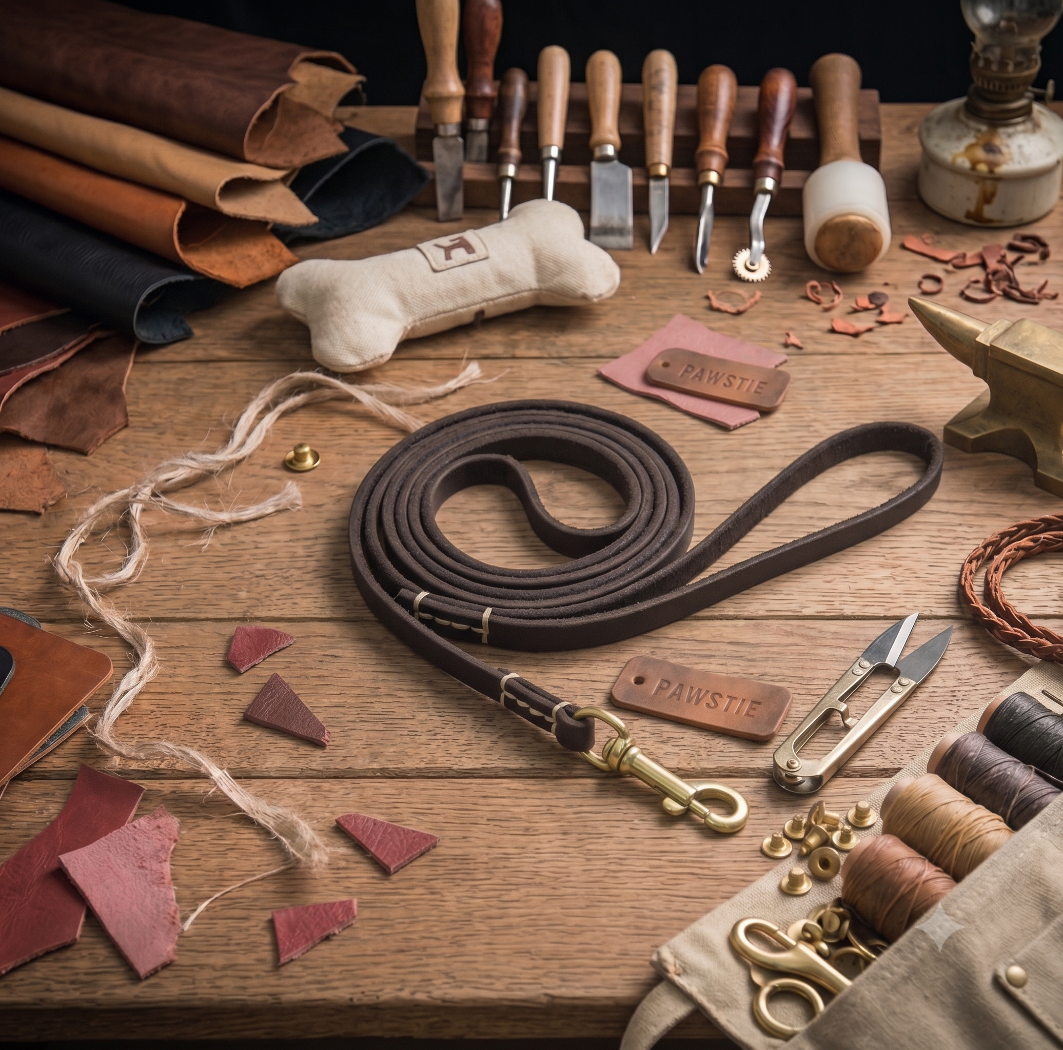 The Heritage Genuine Leather Leash